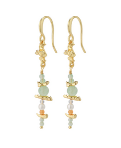 CLOUD recycled earrings multicoloured GOLD
