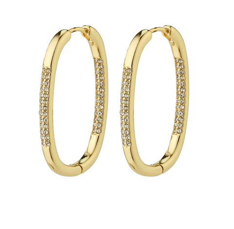STAR recycled hoops GOLD