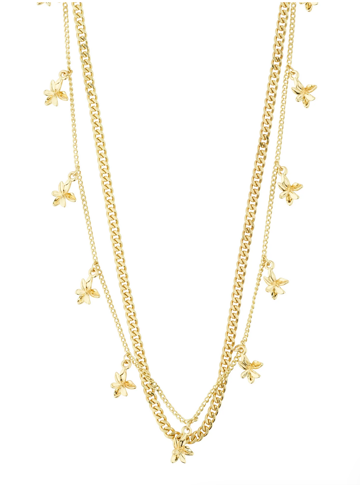 RIKO recycled necklaces 2-in-1 set GOLD