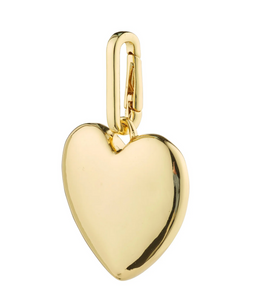 CHARM recycled maxi heart pendant GOLD
