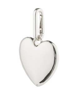 CHARM recycled maxi heart pendant SILVER