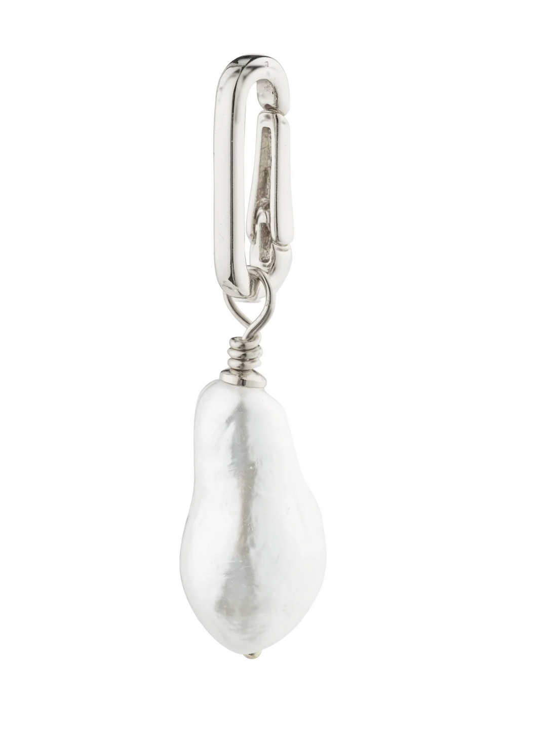 CHARM freshwater pearl pendant SILVER