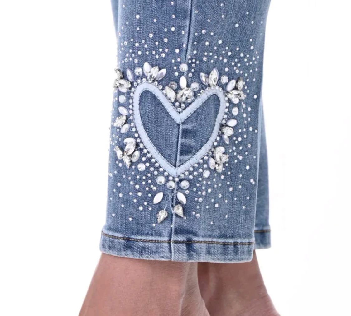 Blue Denim Heart Detail 246205U