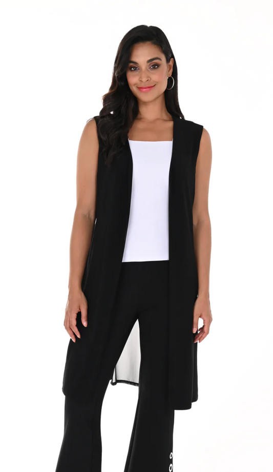 Black Knit Vest 246004