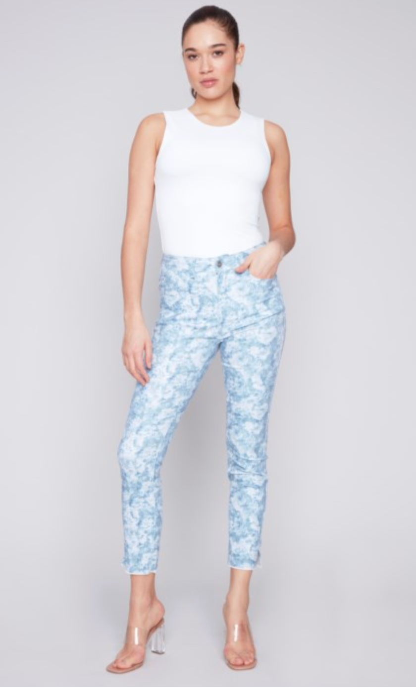 Printed Twill Ankle Pant C5139848B