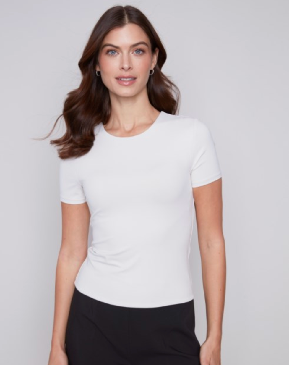 Natural Double Cloth Short Sleeve T-shirt C1363