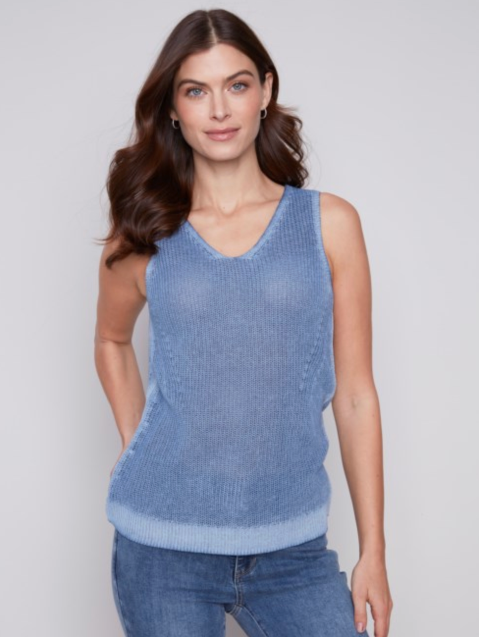 Denim V-Neck Cami C2509