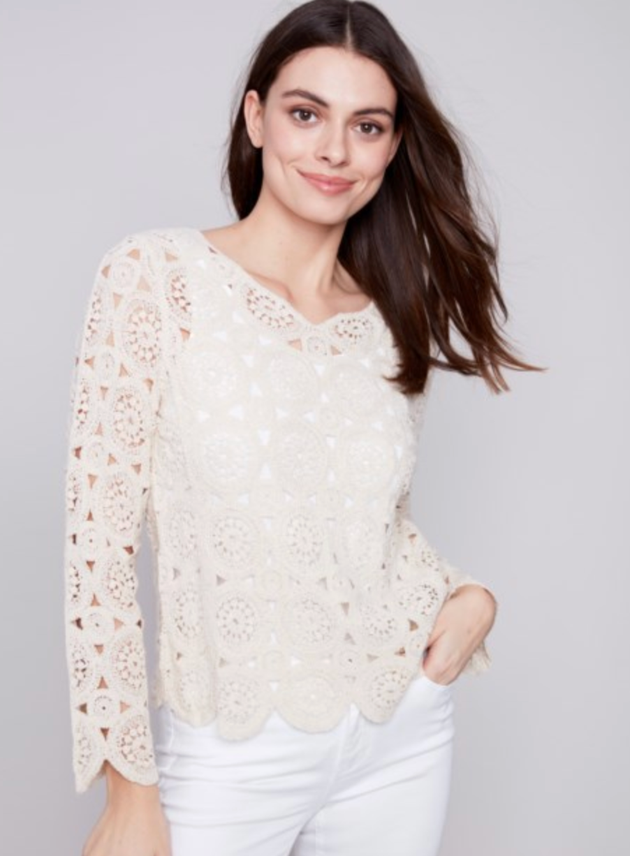 Notch Neck Long Sleeve C4498