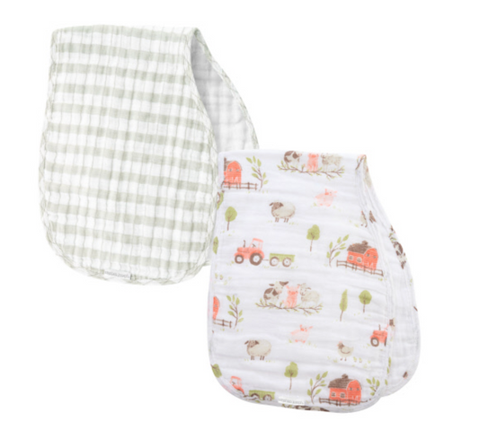 Muslin Burp Cloth Set of 2