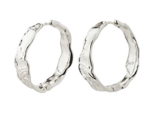 JULITA Recycled Hoop Earrings SILVER