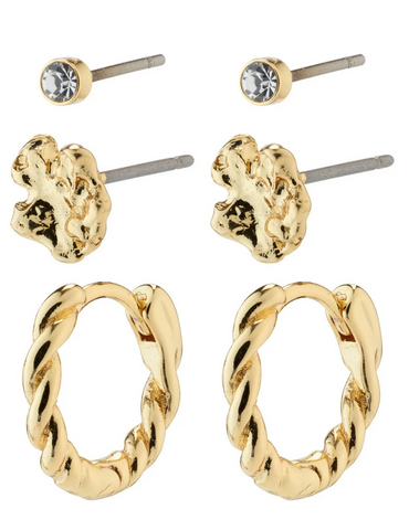 Emanuelle Recycled Earrings Set GOLD