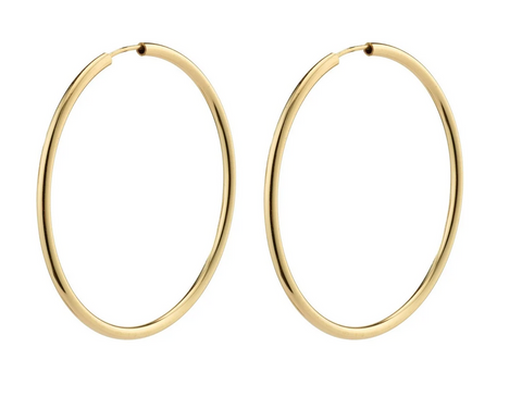 APRIL recycled medium-size hoop earrings GOLD