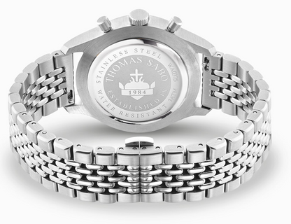 Men’s watch Rebel at Heart Chronograph silver black