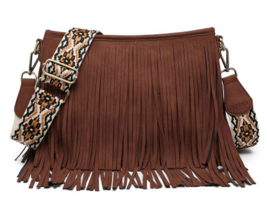 Sadie Suede Fringe Crossbody