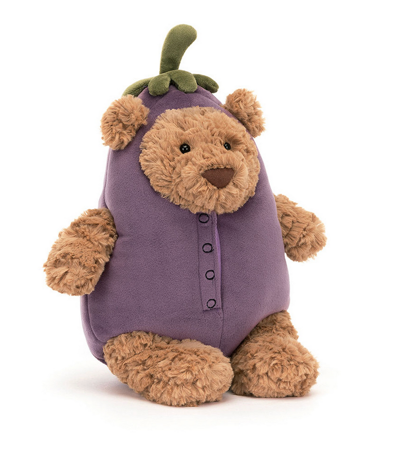 Bartholomew Bear Eggplant Jellycat