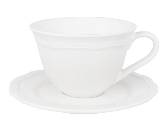 Cup and Saucer White