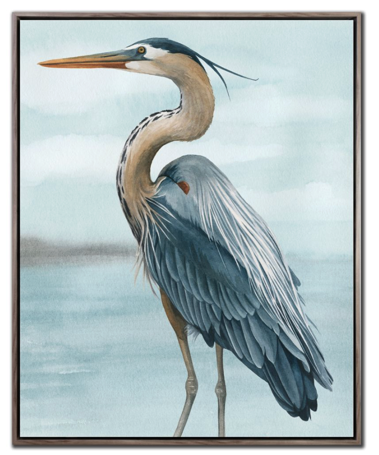 Back Bay Heron Artwork 24x30