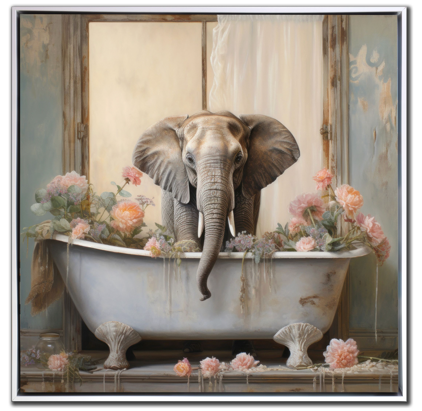 Bathroom Joy Artword 24x24