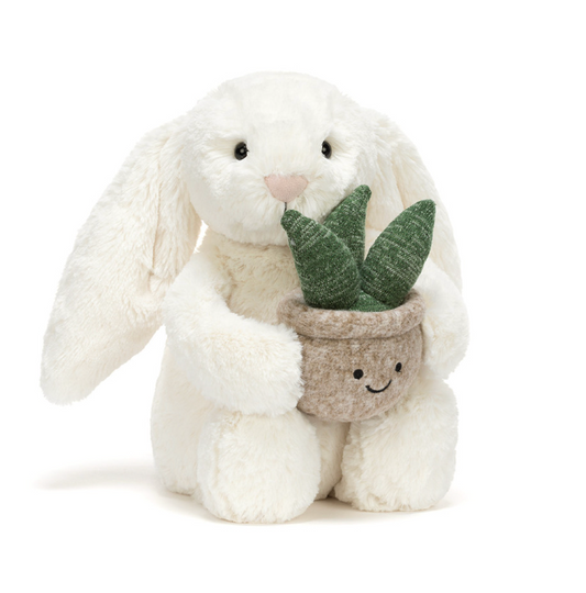 Cream Plant Bunny