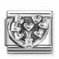 Nomination Italy Composable Links Hearts/Love