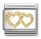Nomination Italy Composable Links Hearts/Love