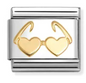 Nomination Italy Composable Links Hearts/Love