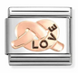 Nomination Italy Composable Links Hearts/Love