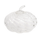 White Swirl Glass Pumpkin