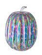 Iridescent Oil Slick Glass Pumpkin