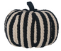 Handcrafted Black and Cream Pumpkin