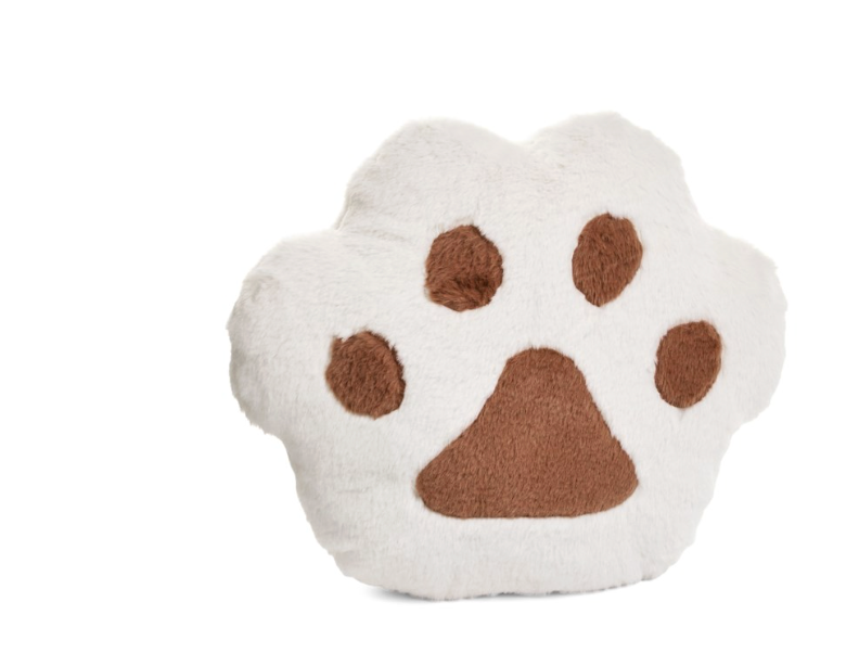 Paw print cushion