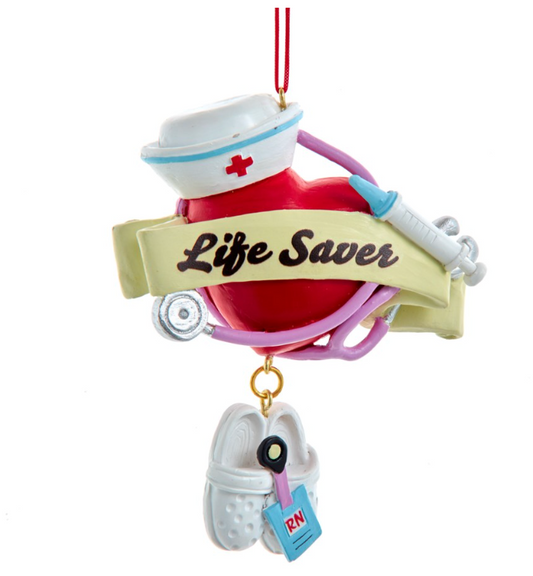Life saver nurse orn
