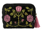 Embroidered Rose Pouch