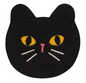 black cat felt trivet