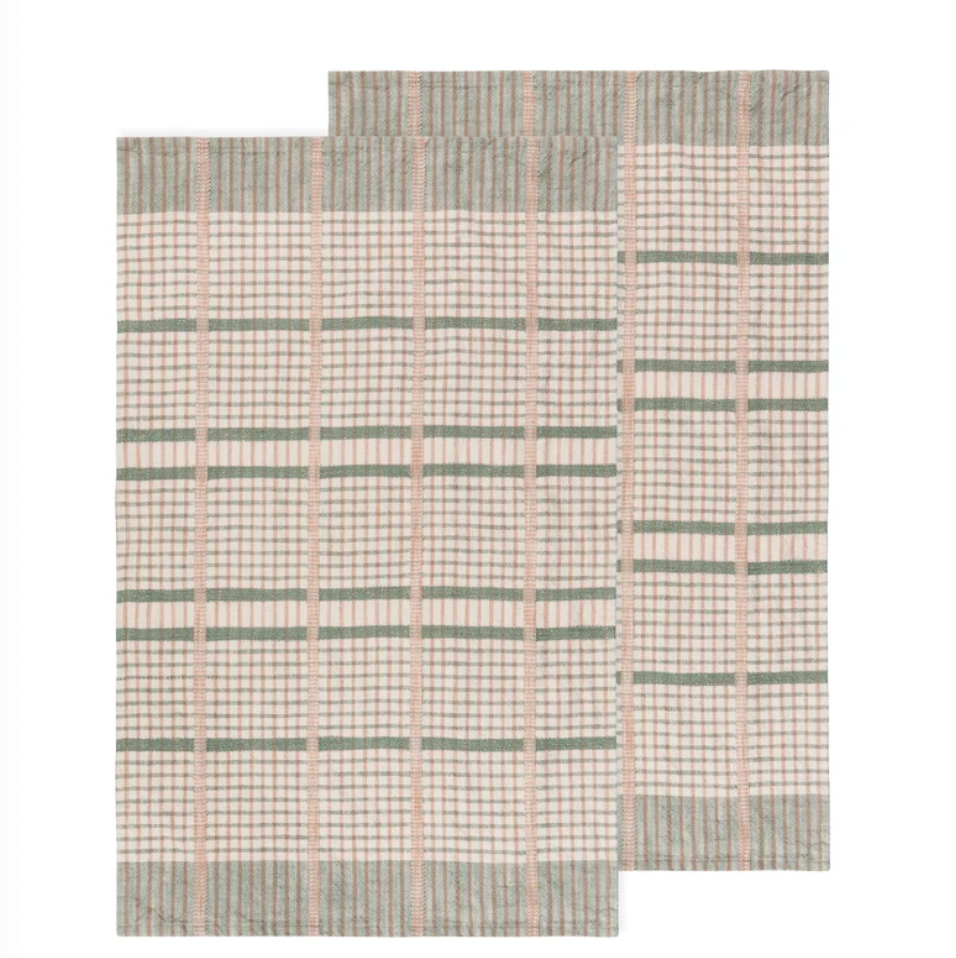 Willow Finley Check Dishtowels Set of 2