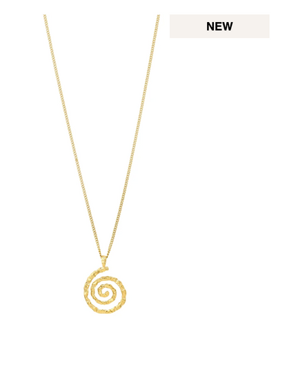 Still Recycled spiral necklace