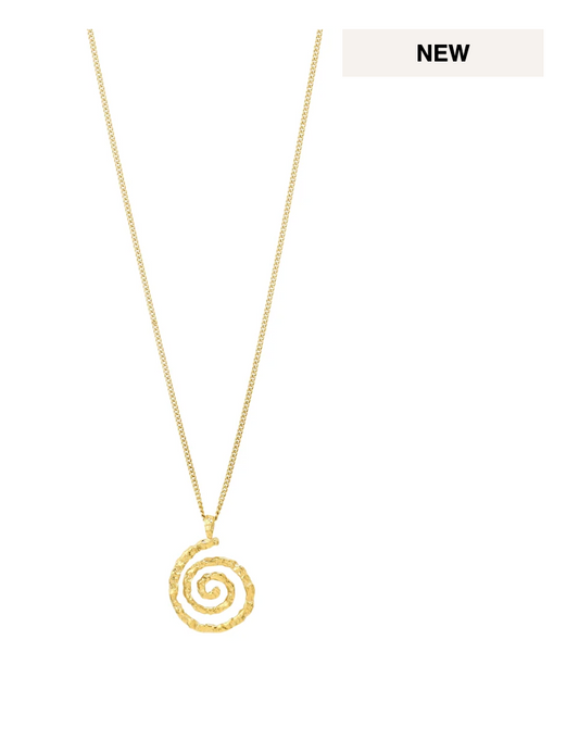 Still Recycled spiral necklace