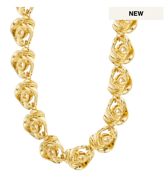 Inner recycled rose necklace