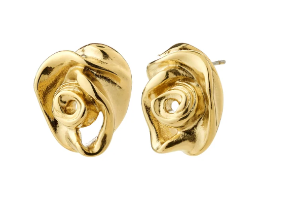 Recycled rose earring