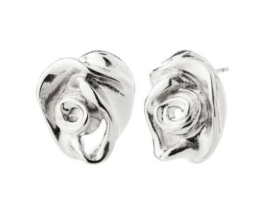 Recycled rose earring