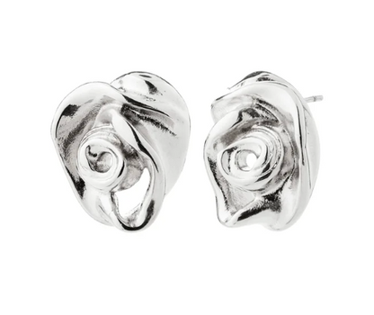 Recycled rose earring