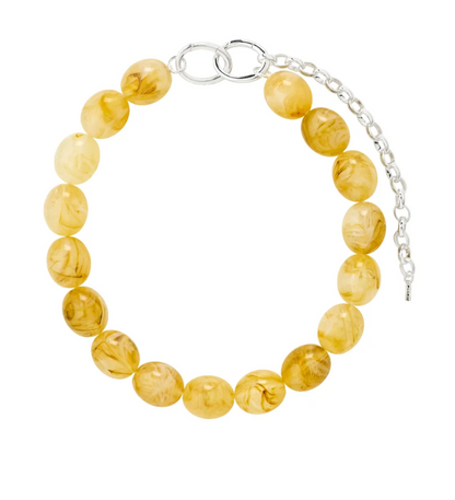 Still recycled necklace beaded