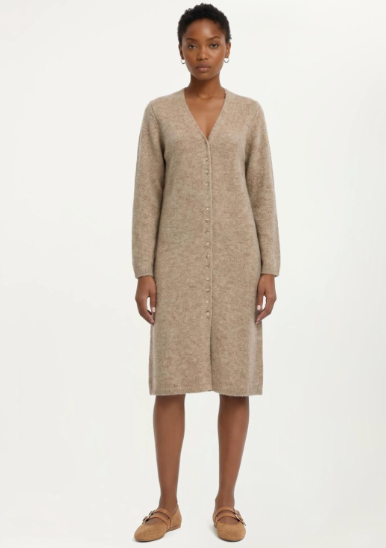 Button Up Sweater Dress