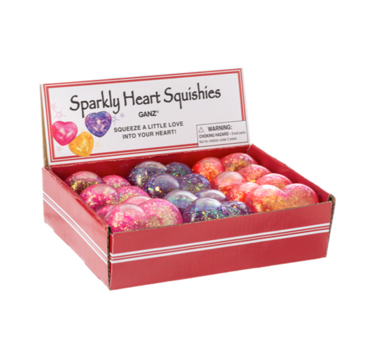 Sparkly heart squishy
