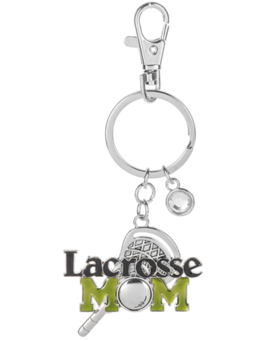 Lacrosse mom keychain