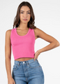 Bamboo Rib Deep Scoop Neck Tank