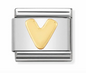 Nomination Italy Composable Classic Letters in Stainless Steel with 18K Gold