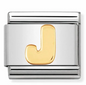 Nomination Italy Composable Classic Letters in Stainless Steel with 18K Gold