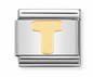 Nomination Italy Composable Classic Letters in Stainless Steel with 18K Gold