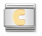 Nomination Italy Composable Classic Letters in Stainless Steel with 18K Gold
